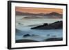 Sunrise Fog Through the Hills of Sonoma Valley, Petaluma California-Vincent James-Framed Photographic Print