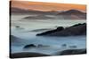 Sunrise Fog Through the Hills of Sonoma Valley, Petaluma California-Vincent James-Stretched Canvas