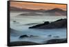 Sunrise Fog Through the Hills of Sonoma Valley, Petaluma California-Vincent James-Framed Stretched Canvas