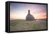 Sunrise for saint michel  chapel  in  brasparts-Philippe Manguin-Framed Stretched Canvas