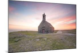 Sunrise for saint michel  chapel  in  brasparts-Philippe Manguin-Mounted Photographic Print