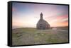 Sunrise for saint michel  chapel  in  brasparts-Philippe Manguin-Framed Stretched Canvas