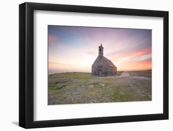 Sunrise for saint michel  chapel  in  brasparts-Philippe Manguin-Framed Photographic Print