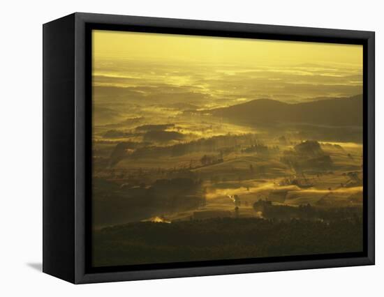 Sunrise from Appalachian Trail, Shenandoah National Park, Virginia, USA-Charles Gurche-Framed Stretched Canvas