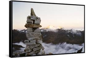 Sunrise from Base Camp on Huayna Potosi, Cordillera Real, Bolivia, South America-Mark Chivers-Framed Stretched Canvas