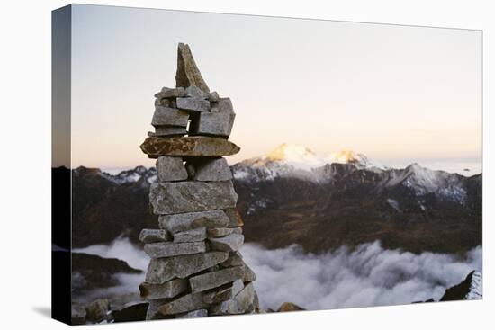 Sunrise from Base Camp on Huayna Potosi, Cordillera Real, Bolivia, South America-Mark Chivers-Stretched Canvas