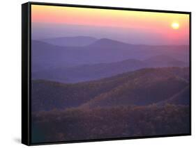 Sunrise from Buck Hollow Overlook, Shenandoah National Park, Virginia, USA-Charles Gurche-Framed Stretched Canvas