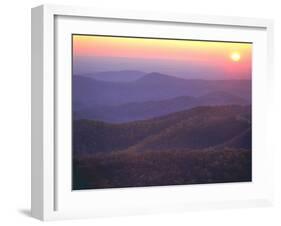 Sunrise from Buck Hollow Overlook, Shenandoah National Park, Virginia, USA-Charles Gurche-Framed Premium Photographic Print