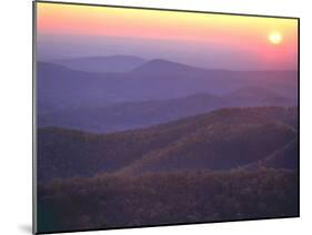 Sunrise from Buck Hollow Overlook, Shenandoah National Park, Virginia, USA-Charles Gurche-Mounted Photographic Print