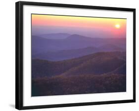 Sunrise from Buck Hollow Overlook, Shenandoah National Park, Virginia, USA-Charles Gurche-Framed Photographic Print