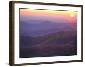 Sunrise from Buck Hollow Overlook, Shenandoah National Park, Virginia, USA-Charles Gurche-Framed Photographic Print