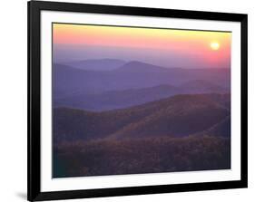 Sunrise from Buck Hollow Overlook, Shenandoah National Park, Virginia, USA-Charles Gurche-Framed Photographic Print
