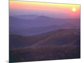 Sunrise from Buck Hollow Overlook, Shenandoah National Park, Virginia, USA-Charles Gurche-Mounted Photographic Print