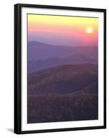 Sunrise from Buck Hollow Overlook, Shenandoah National Park, Virginia, USA-Charles Gurche-Framed Premium Photographic Print