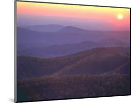 Sunrise from Buck Hollow Overlook, Shenandoah National Park, Virginia, USA-Charles Gurche-Mounted Photographic Print