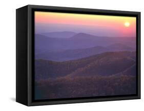 Sunrise from Buck Hollow Overlook, Shenandoah National Park, Virginia, USA-Charles Gurche-Framed Stretched Canvas