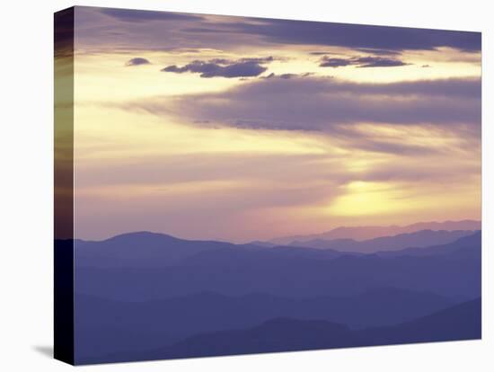 Sunrise from Clingman's Dome, Great Smoky Mountains National Park, Tennessee, USA-Adam Jones-Stretched Canvas