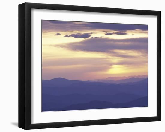 Sunrise from Clingman's Dome, Great Smoky Mountains National Park, Tennessee, USA-Adam Jones-Framed Premium Photographic Print