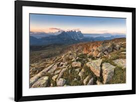 Sunrise from Col Margherita with the Pala group, Dolomites-ClickAlps-Framed Photographic Print