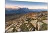 Sunrise from Col Margherita with the Pala group, Dolomites-ClickAlps-Mounted Photographic Print