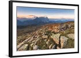 Sunrise from Col Margherita with the Pala group, Dolomites-ClickAlps-Framed Premium Photographic Print