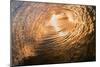 Sunrise from inside a tubing wave-Mark A Johnson-Mounted Photographic Print