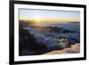 Sunrise from Summit of Mont Blanc, 4810M, Haute-Savoie, French Alps, France, Europe-Christian Kober-Framed Photographic Print