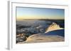 Sunrise from Summit of Mont Blanc, 4810M, Haute-Savoie, French Alps, France, Europe-Christian Kober-Framed Photographic Print