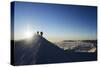 Sunrise from Summit of Mont Blanc, 4810M, Haute-Savoie, French Alps, France, Europe-Christian Kober-Stretched Canvas