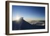 Sunrise from Summit of Mont Blanc, 4810M, Haute-Savoie, French Alps, France, Europe-Christian Kober-Framed Photographic Print