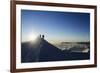 Sunrise from Summit of Mont Blanc, 4810M, Haute-Savoie, French Alps, France, Europe-Christian Kober-Framed Photographic Print