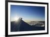 Sunrise from Summit of Mont Blanc, 4810M, Haute-Savoie, French Alps, France, Europe-Christian Kober-Framed Photographic Print