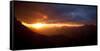 Sunrise from the Lewis Range, Glacier County, Glacier-Waterton International Peace Park, Montana-Steven Gnam-Framed Stretched Canvas