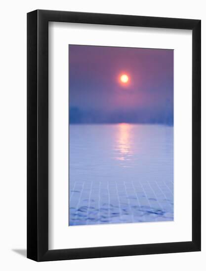 Sunrise from the rooftop swimming pool, Ho Chi Minh City, Vietnam-null-Framed Photographic Print