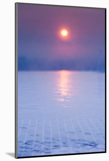 Sunrise from the rooftop swimming pool, Ho Chi Minh City, Vietnam-null-Mounted Photographic Print