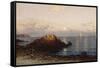 Sunrise, Grand Manan-Albert Bierstadt-Framed Stretched Canvas