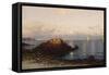 Sunrise, Grand Manan-Albert Bierstadt-Framed Stretched Canvas