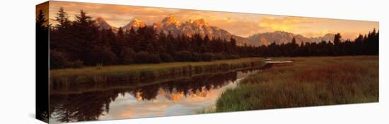 Sunrise Grand Teton National Park, Wyoming, USA-null-Stretched Canvas