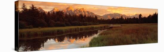 Sunrise Grand Teton National Park, Wyoming, USA-null-Stretched Canvas