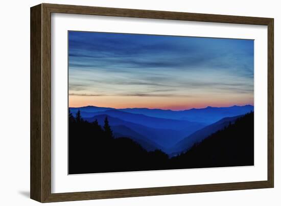 Sunrise, Great Smoky Mountains National Park, North Carolina, USA-null-Framed Photographic Print