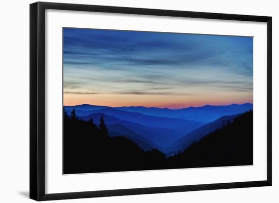 Sunrise, Great Smoky Mountains National Park, North Carolina, USA-null-Framed Photographic Print