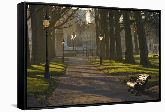 Sunrise, Green Park, London, England, United Kingdom, Europe-James Emmerson-Framed Stretched Canvas