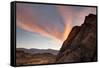 Sunrise Highlights the Clouds Above the Alabama Hills Region-James White-Framed Stretched Canvas