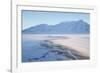 Sunrise, Hiorthfjellet Mountain and Adventtoppen Mountain across Adventdalen, Spitsbergen-Stephen Studd-Framed Photographic Print