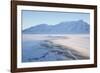 Sunrise, Hiorthfjellet Mountain and Adventtoppen Mountain across Adventdalen, Spitsbergen-Stephen Studd-Framed Photographic Print