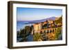 Sunrise Hitting the Top of Mount Etna Volcano-Matthew Williams-Ellis-Framed Photographic Print