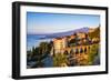 Sunrise Hitting the Top of Mount Etna Volcano-Matthew Williams-Ellis-Framed Photographic Print