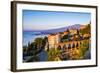 Sunrise Hitting the Top of Mount Etna Volcano-Matthew Williams-Ellis-Framed Photographic Print