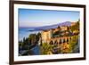 Sunrise Hitting the Top of Mount Etna Volcano-Matthew Williams-Ellis-Framed Photographic Print