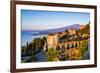 Sunrise Hitting the Top of Mount Etna Volcano-Matthew Williams-Ellis-Framed Photographic Print